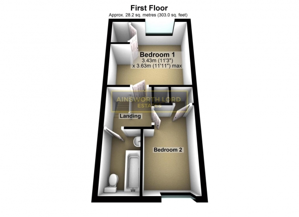 Floor Plan Image for 2 Bedroom Semi-Detached House for Sale in Lindisfarne Avenue, Near Blackburn Hospital, Blackburn