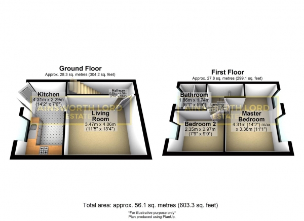 Floor Plan Image for 2 Bedroom Semi-Detached House for Sale in Bentham Road, Blackburn