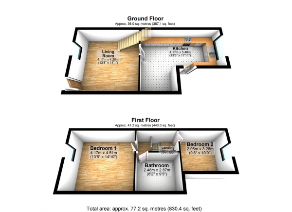 Floor Plan Image for 2 Bedroom Terraced House for Sale in Ewood, Blackburn