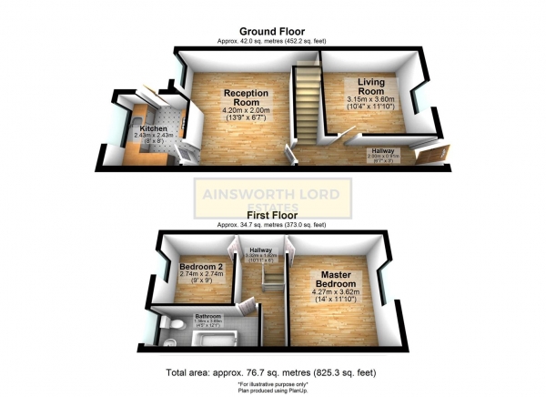 Floor Plan Image for 2 Bedroom Terraced House for Sale in Herschell Street, Mill Hill, Blackburn