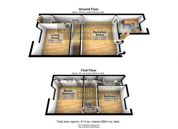 Floor Plan Image for 2 Bedroom Terraced House for Sale in Lynthorpe Road, Blackburn