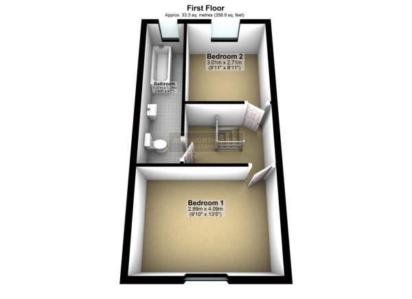 Floor Plan Image for 2 Bedroom Terraced House for Sale in New Wellington Street, Mill Hill, Blackburn