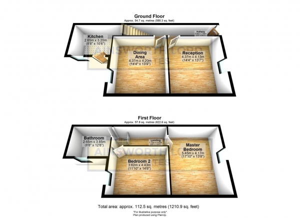 Floor Plan Image for 2 Bedroom Terraced House for Sale in Sandringham Road, Darwen