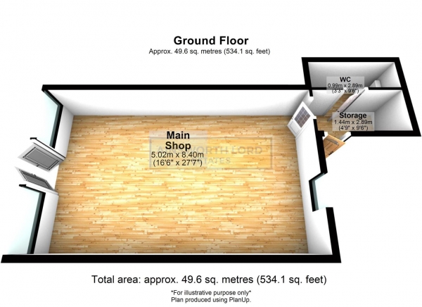 Floor Plan Image for Commercial Property to Rent in Retail Premises Darwen Town Centre, Duckworth St, Darwen