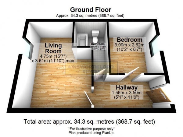 Floor Plan Image for 3 Bedroom Commercial Property for Sale in Commercial Investment Bolton Road,Whitehall, Darwen