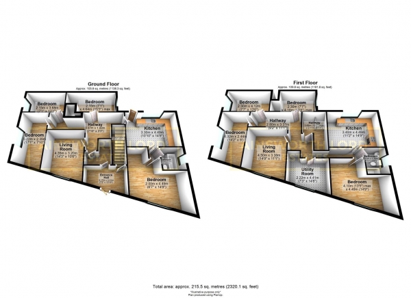 Floor Plan Image for 8 Bedroom End of Terrace House for Sale in 2 Investment Flats, Watery Lane, Springvale, Darwen