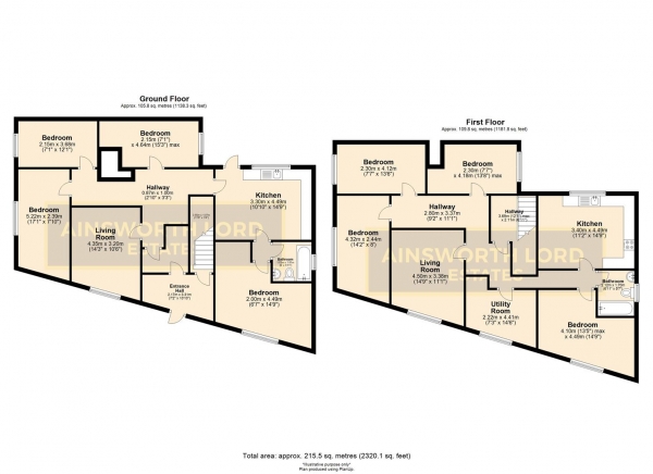 Floor Plan Image for 8 Bedroom End of Terrace House for Sale in 2 Investment Flats, Watery Lane, Springvale, Darwen