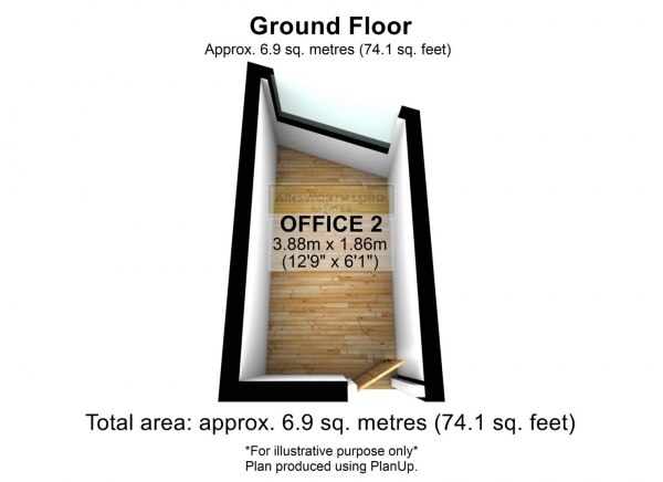 Floor Plan Image for Office to Rent in Office to Let, Pitville Street, Darwen