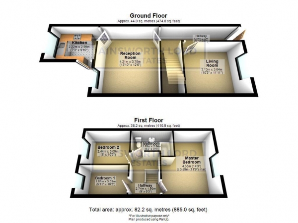 Floor Plan Image for 3 Bedroom Terraced House for Sale in Snape Street, Darwen