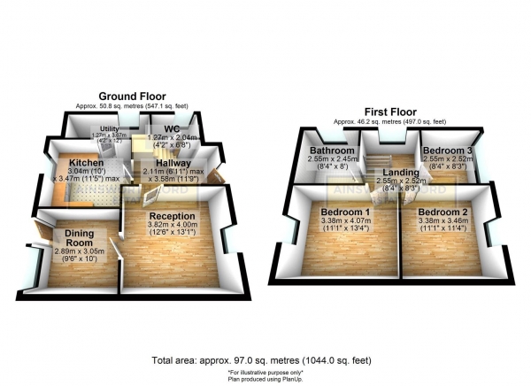 Floor Plan Image for 3 Bedroom Semi-Detached House for Sale in Greenside Avenue, Blackburn