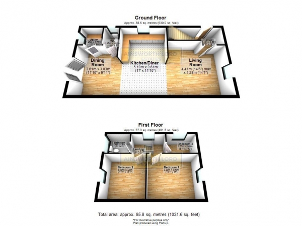 Floor Plan Image for 3 Bedroom Semi-Detached House for Sale in Tiverton Drive, Livesey