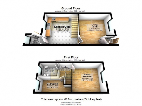 Floor Plan Image for 2 Bedroom Terraced House for Sale in Newton Street, Darwen