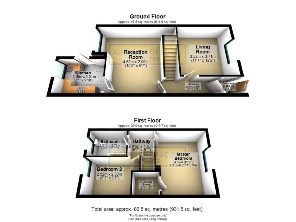 Floor Plan Image for 2 Bedroom Terraced House for Sale in Meta Street, Blackburn