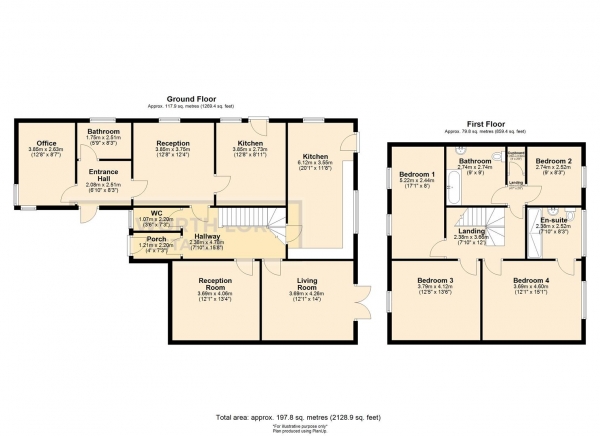 Floor Plan Image for 4 Bedroom Semi-Detached House for Sale in Beardwood Drive, Blackburn