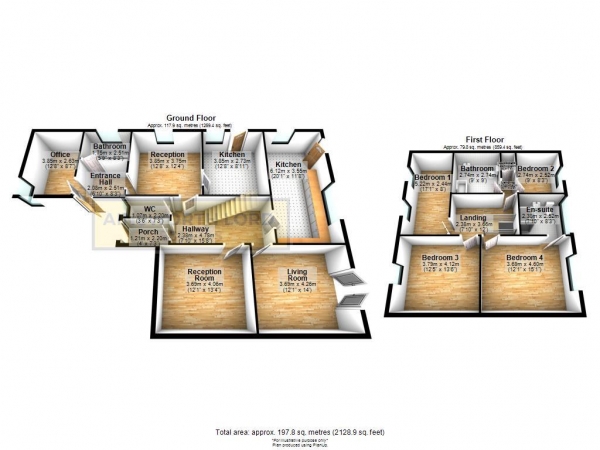 Floor Plan Image for 4 Bedroom Semi-Detached House for Sale in Beardwood Drive, Blackburn