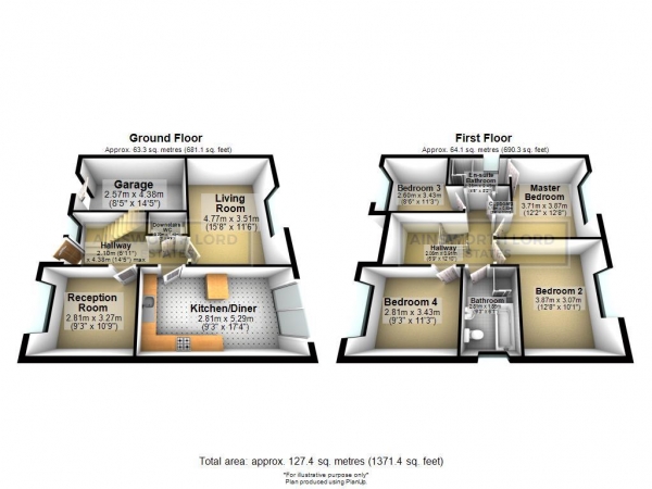 Floor Plan Image for 4 Bedroom Detached House for Sale in Sycamore Drive, Blackburn