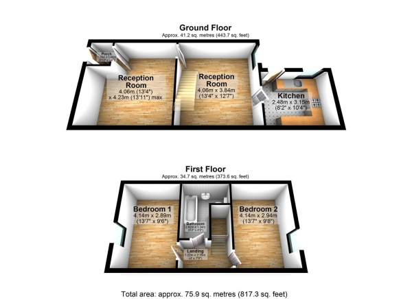 Floor Plan Image for 2 Bedroom Terraced House for Sale in Preston Street, Darwen