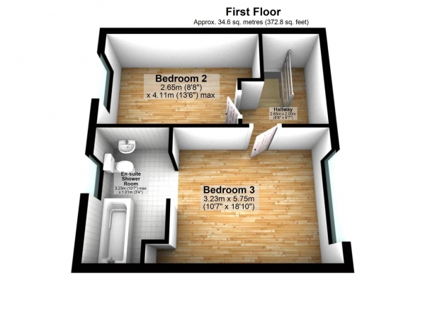 Floor Plan Image for 3 Bedroom Semi-Detached Bungalow for Sale in Pole Lane, Darwen