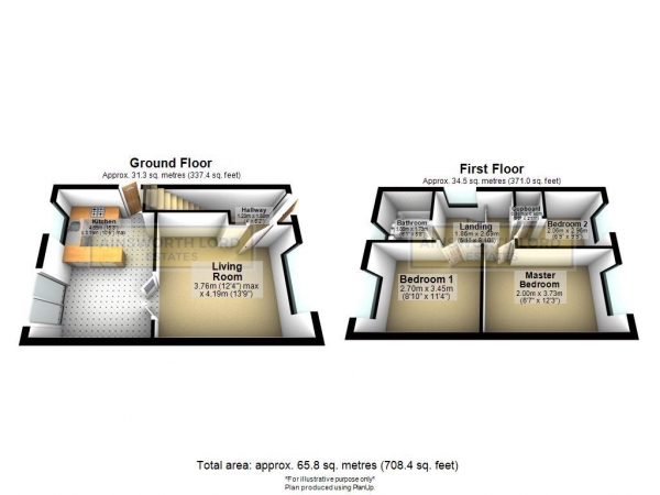 Floor Plan Image for 3 Bedroom Detached House for Sale in Teal Close, Lammack Area, Blackburn