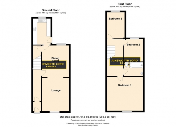 Floor Plan Image for 3 Bedroom Terraced House to Rent in Greenway Street, Darwen