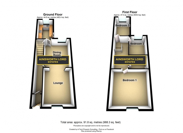 Floor Plan Image for 3 Bedroom Terraced House to Rent in Greenway Street, Darwen