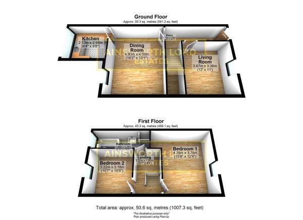 Floor Plan Image for 2 Bedroom Terraced House for Sale in Powell Street, off Richmond Terrace, Darwen