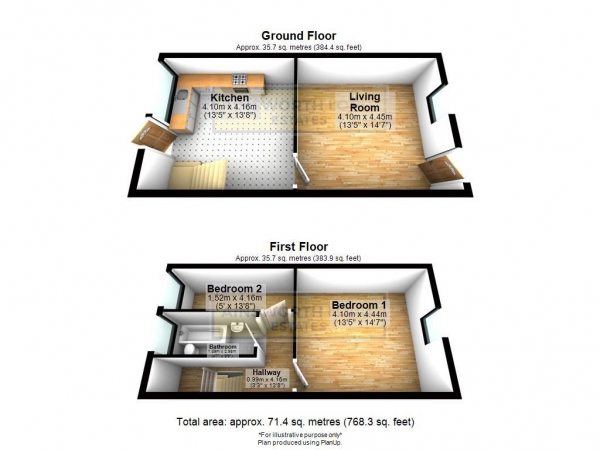 Floor Plan Image for 2 Bedroom Terraced House for Sale in Thompson Street, Darwen