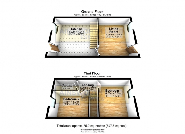 Floor Plan Image for 2 Bedroom Terraced House for Sale in Lomax Street, Darwen