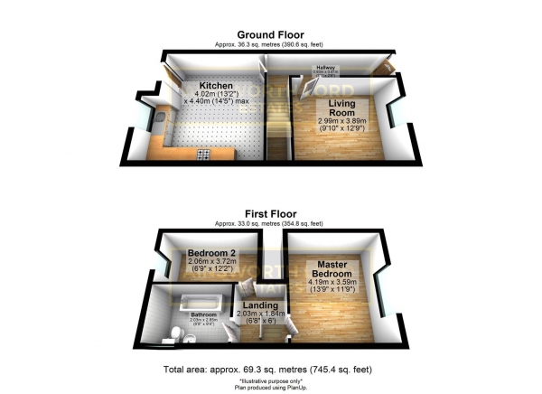 Floor Plan Image for 2 Bedroom Terraced House to Rent in Snape Street, Darwen