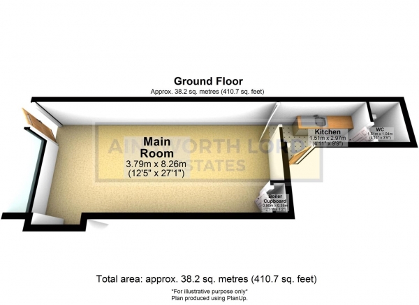 Floor Plan Image for Commercial Property to Rent in Retail Shop on Main Road, Duckworth Street, Darwen