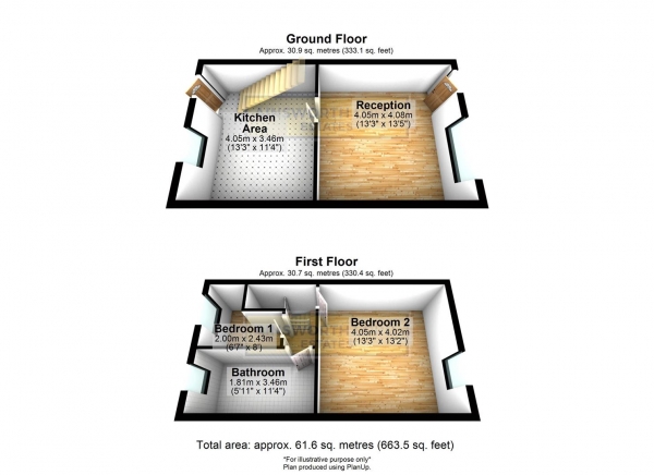 Floor Plan Image for 2 Bedroom Terraced House to Rent in Angela Street, Blackburn