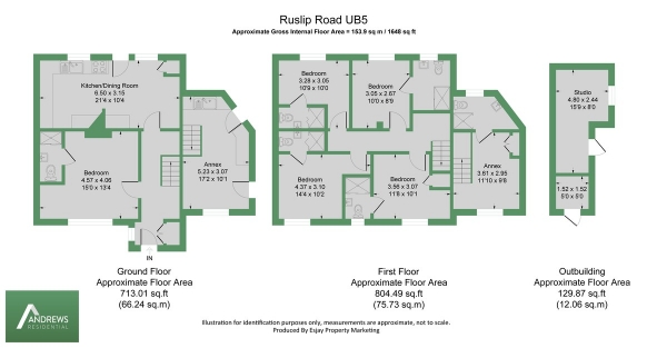 Floor Plan Image for 6 Bedroom Semi-Detached House to Rent in Ruislip Road, Northolt