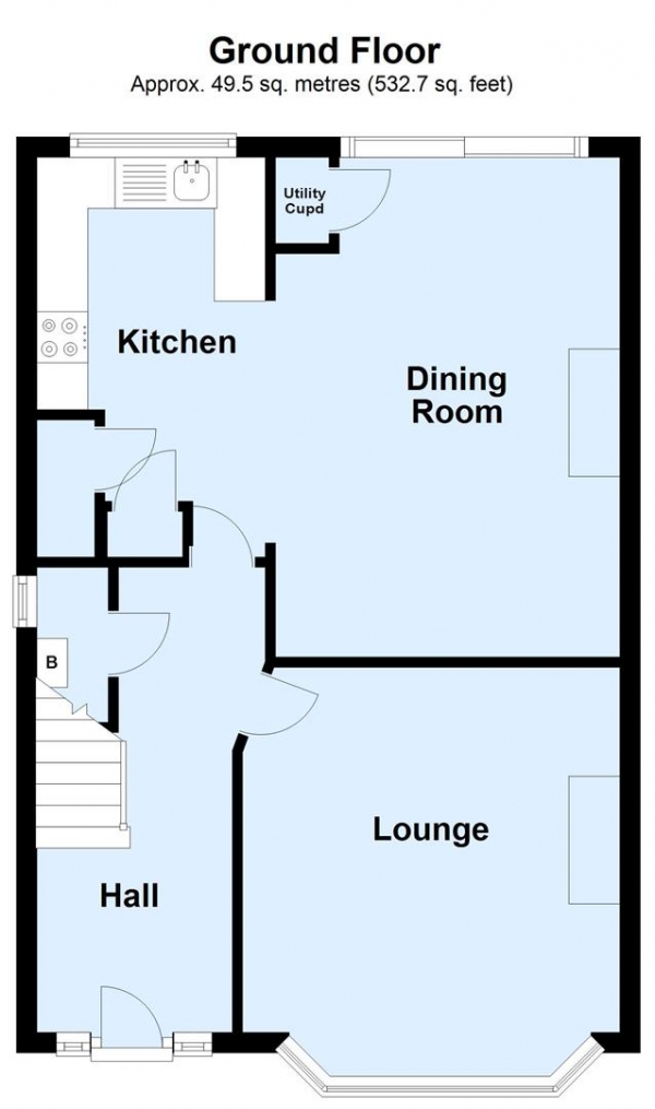 Floor Plan Image for 3 Bedroom Semi-Detached House for Sale in Parkland Drive, Meanwood