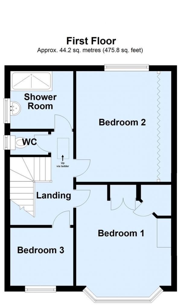 Floor Plan Image for 3 Bedroom Semi-Detached House for Sale in Parkland Drive, Meanwood