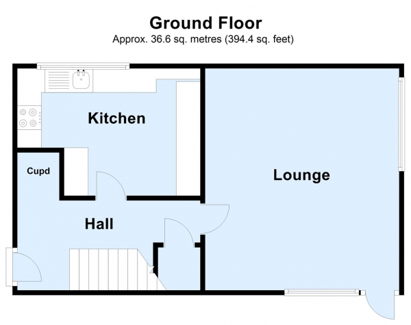 Floor Plan Image for 3 Bedroom Flat for Sale in Queenshill Avenue, Moortown