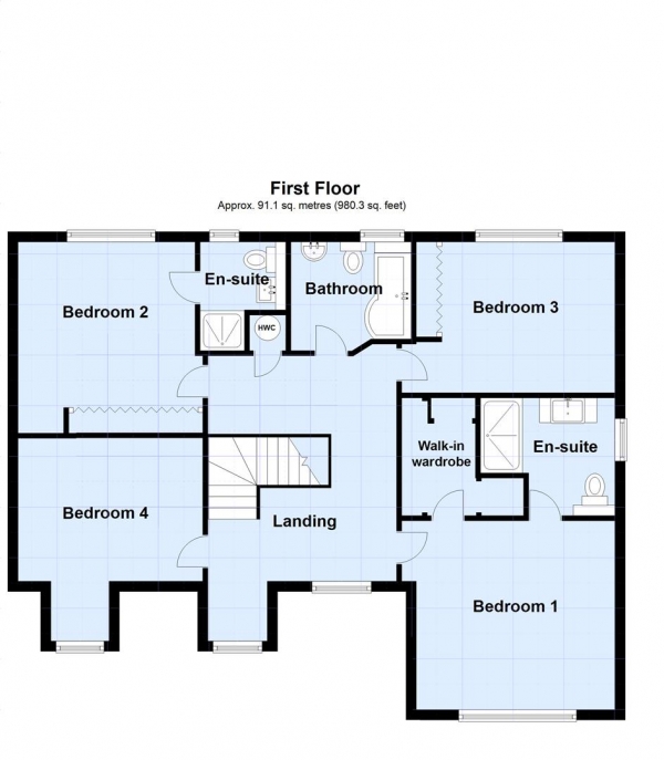 Floor Plan Image for 4 Bedroom Detached House for Sale in Wike Ridge Fold, Alwoodley