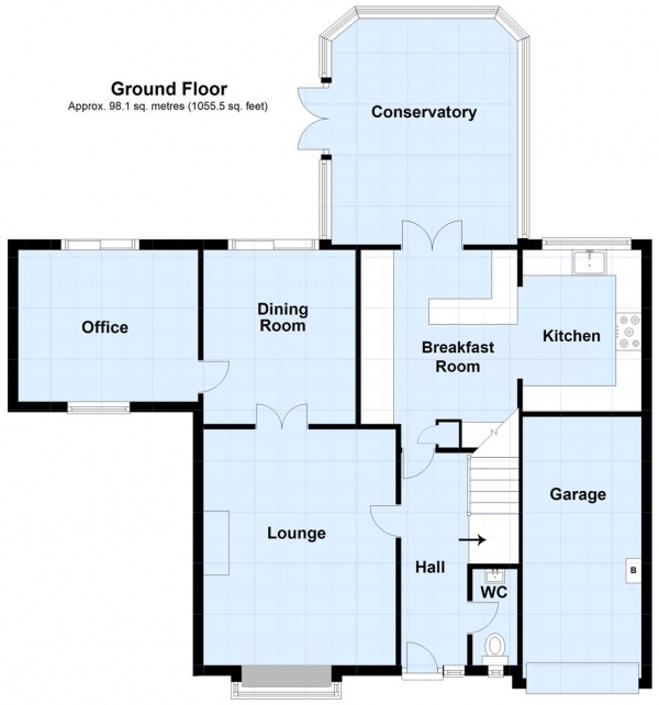 Floor Plan Image for 3 Bedroom Detached House for Sale in Osprey Close, Alwoodley