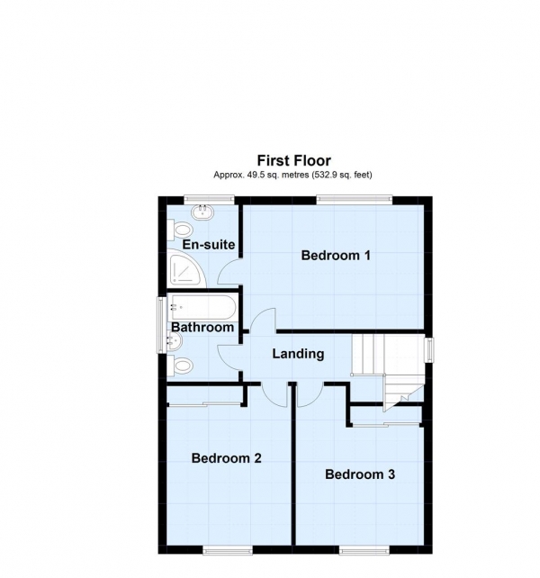 Floor Plan Image for 3 Bedroom Detached House for Sale in Osprey Close, Alwoodley