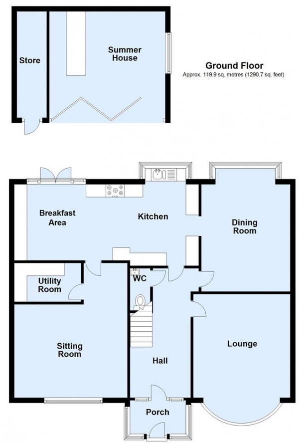 Floor Plan Image for 5 Bedroom Detached House for Sale in Sandhill Oval, Alwoodley