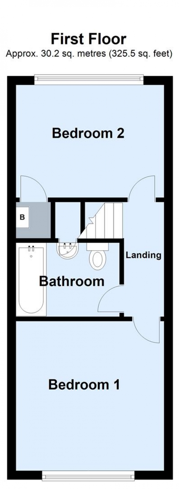 Floor Plan for 2 Bedroom Town House for Sale in Allerton Grange Croft, Roundhay, LS8, 1RN -  &pound230,000