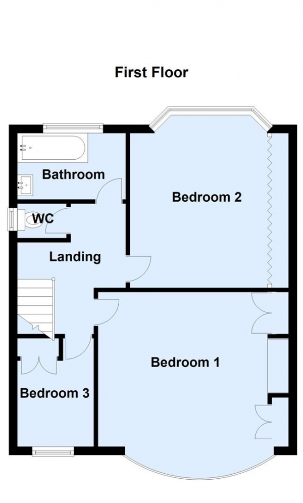 Floor Plan Image for 3 Bedroom Semi-Detached House for Sale in Scott Hall Road, Moortown