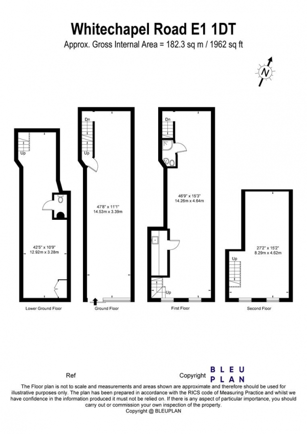 Floor Plan Image for Commercial Property for Sale in Whitechapel Road, Whitechapel, E1