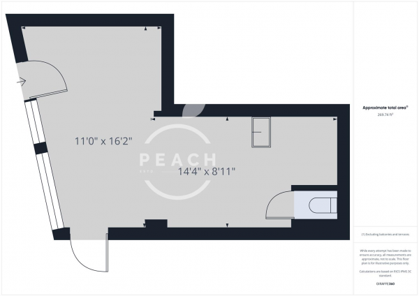 Floor Plan for Retail - High Street to Rent in Cremer Street, Shoreditch, E2, E2, 8HF - £36,000 annually