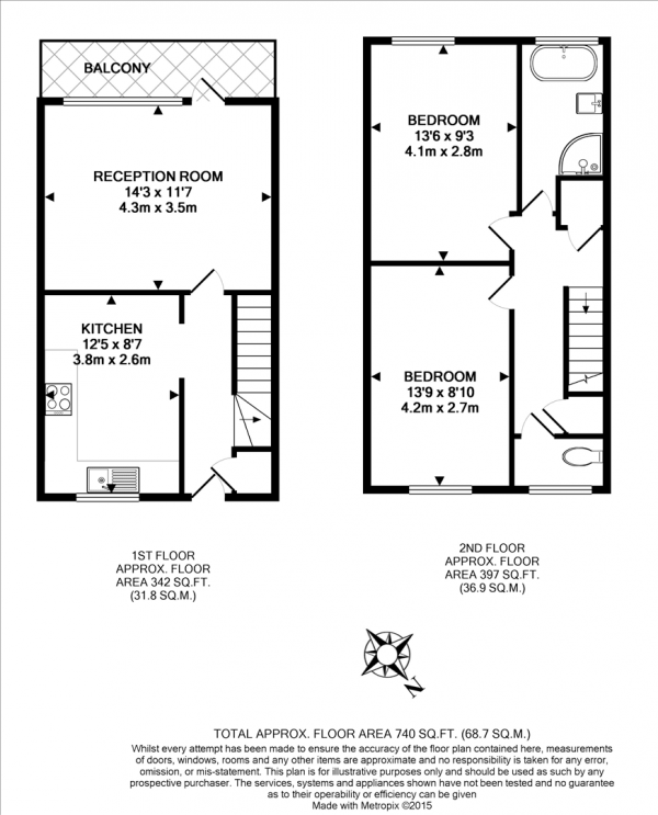 Floor Plan Image for 1 Bedroom House Share to Rent in Pelter Street, Shoreditch, E2