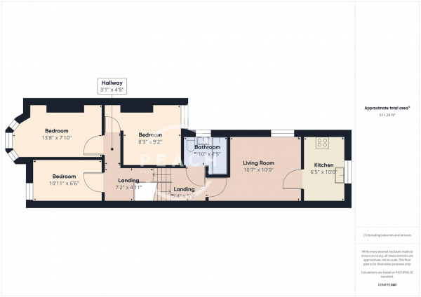 Floor Plan Image for 2 Bedroom Apartment for Sale in Albert Square, Stratford, E15