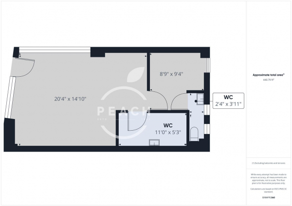 Floor Plan Image for Retail - High Street to Rent in Station Parade, Upper Clapton Road, Hakcney, E5