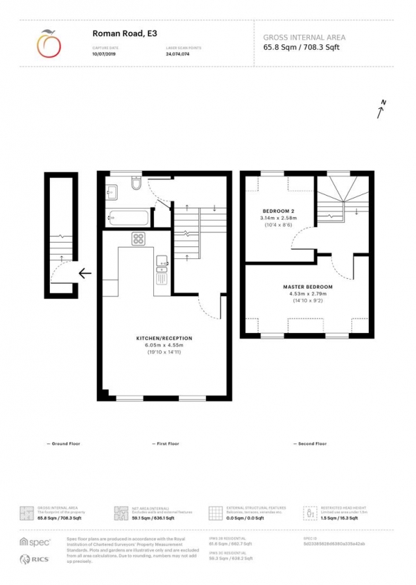 Floor Plan Image for 2 Bedroom Maisonette for Sale in Roman Road, Bow, E3