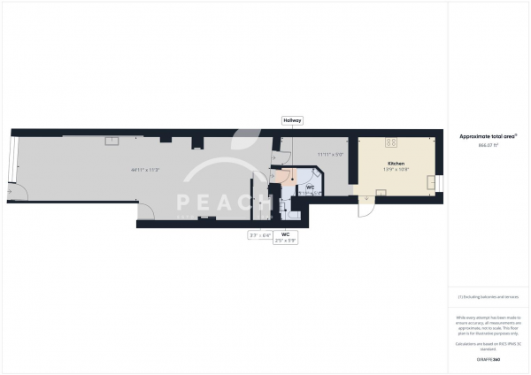 Floor Plan Image for Restaurant to Rent in Topsfield Parade, Crouch End, N8