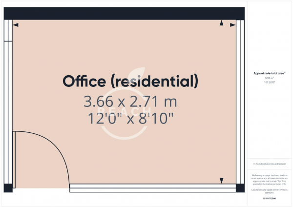 Floor Plan Image for Office to Rent in Palmers Road, Bethnal Green, E2