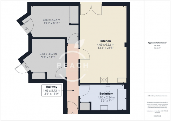 Floor Plan Image for 2 Bedroom Apartment to Rent in Frankie House Whitby Street, Shoreditch, E1